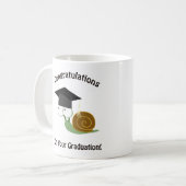 Gefeliciteerd met je Afstuderen slak Koffiemok (Voorkant links)