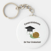 Gefeliciteerd met je Afstuderen slak Sleutelhanger (Voorkant)