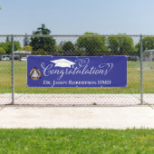 Gefeliciteerd met je afstuderen tandarts spandoek (Insitu)