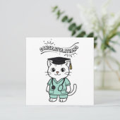 Gefeliciteerd met je afstuderen tot de beste diere kaart (Staand voorkant)