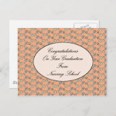 Gefeliciteerd met je Afstuderen van Nursing SC Aankondigingskaart (Voorkant / Achterkant)