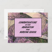 Gefeliciteerd met je Afstuderen van Nursing SC Briefkaart (Voorkant / Achterkant)