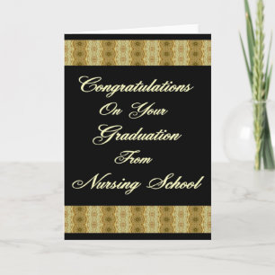 Gefeliciteerd met je Afstuderen van Nursing SC Kaart