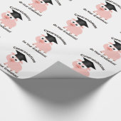 Gefeliciteerd met je Afstuderen! Varkens Cadeaupapier (Hoek)