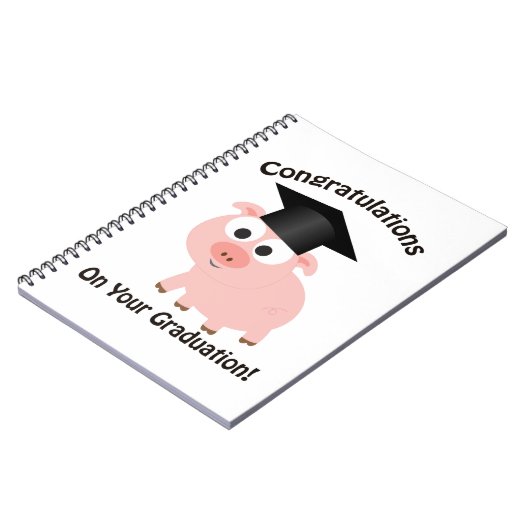 Gefeliciteerd met je Afstuderen! Varkens Notitieboek (Linkerzijde)