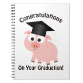 Gefeliciteerd met je Afstuderen! Varkens Notitieboek (Voorkant)