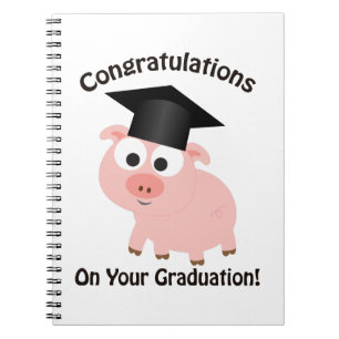 Gefeliciteerd met je Afstuderen! Varkens Notitieboek