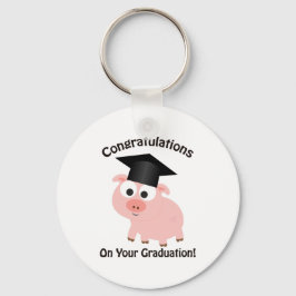 Gefeliciteerd met je Afstuderen! Varkens Sleutelhanger