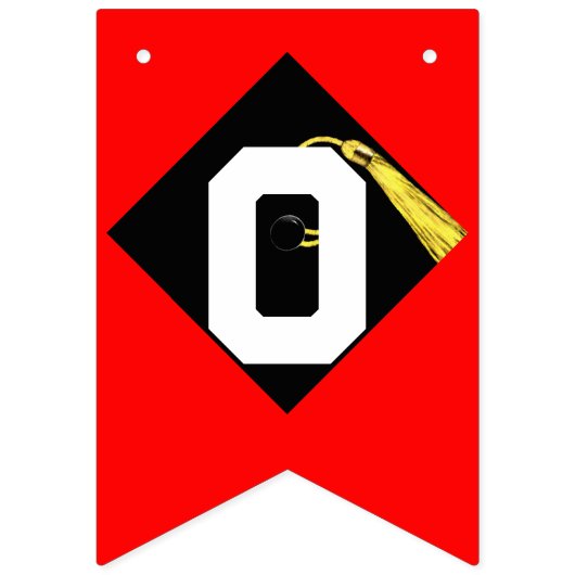 Gefeliciteerd met je afstuderen vlaggetjes (Tweede vlag)