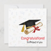 Gefeliciteerd met je afstuderen, we zijn zo trots  kaart (Voorkant)