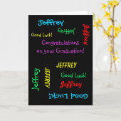 Gefeliciteerd met je Afstuderen, Wenskaart Kaart (Gele Bloem)