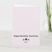 Gefeliciteerd met je Amerikaanse burgerschap Trots Kaart (Achterkant)