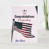 Gefeliciteerd met je Amerikaanse burgerschap Trots Kaart (Voorkant)