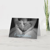 Gefeliciteerd met je Baby Boy Kaart (Voorkant)