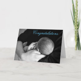 Gefeliciteerd met je baby jongen kaart