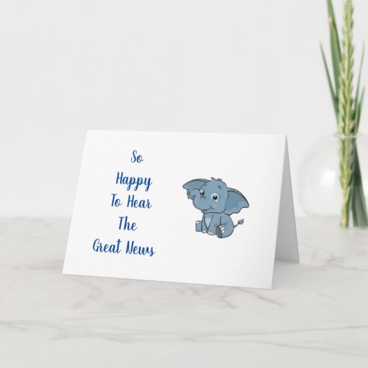 GEFELICITEERD MET JE "BABY" KAART (Voorkant)