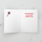 Gefeliciteerd met je baby kaart (Binnen)