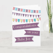 Gefeliciteerd met je baby kaart (Voorkant)