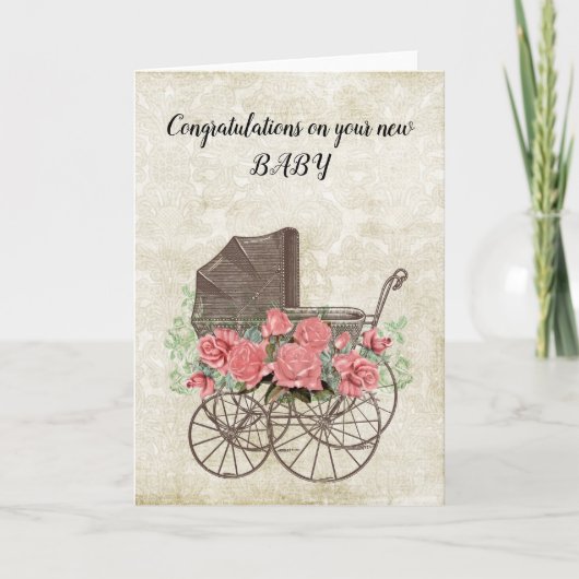 Gefeliciteerd met je Baby Kaart (Voorkant)