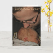 Gefeliciteerd met je baby kaart (Gele Bloem)