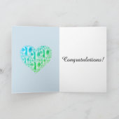 Gefeliciteerd met je baby kaart (Binnen)