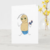 Gefeliciteerd met je baby kaart (Gele Bloem)