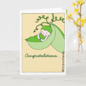 Gefeliciteerd met je Baby shower Kaart (Gele Bloem)