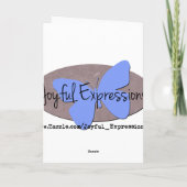 Gefeliciteerd met je baby Wenskaart Kaart (Achterkant)