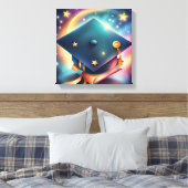 Gefeliciteerd met je baccalaureaat canvas afdruk (Insitu (Slaapkamer))