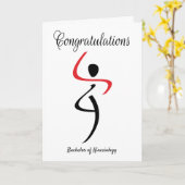 Gefeliciteerd met je bachelor kinesiologie kaart (Gele Bloem)