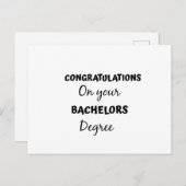 Gefeliciteerd met je bachelordiploma briefkaart (Voorkant / Achterkant)