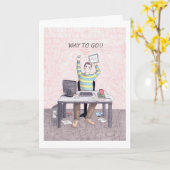 Gefeliciteerd met je Bachelordiploma Kaart (Gele Bloem)