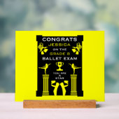 Gefeliciteerd met je balletdans acryl bord (Neutraal)