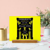 Gefeliciteerd met je balletdans acryl bord (Huwelijk)