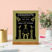 Gefeliciteerd met je balletdans acryl bord (Huwelijk)