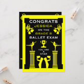 Gefeliciteerd met je balletdans kaart (Voorkant / Achterkant in situ)