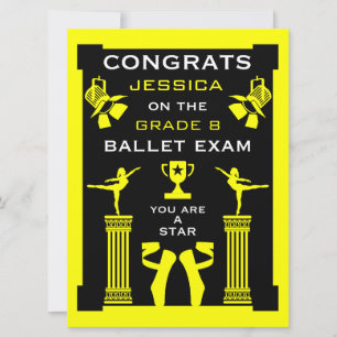 Gefeliciteerd met je balletdans kaart