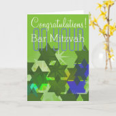 Gefeliciteerd met je bar mitswa kaart (Gele Bloem)