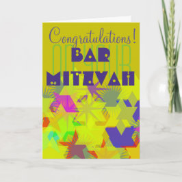 Gefeliciteerd met je bar mitswa kaart