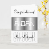 Gefeliciteerd met je bar mitswa kaart (Gele Bloem)