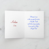 Gefeliciteerd met je Bar Mitzvah Kaart (Binnen)