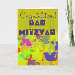 Gefeliciteerd met je Bar Mitzvah Kaart
