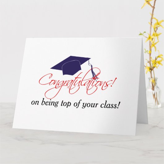 Gefeliciteerd met je beste klas! kaart (Gele Bloem)