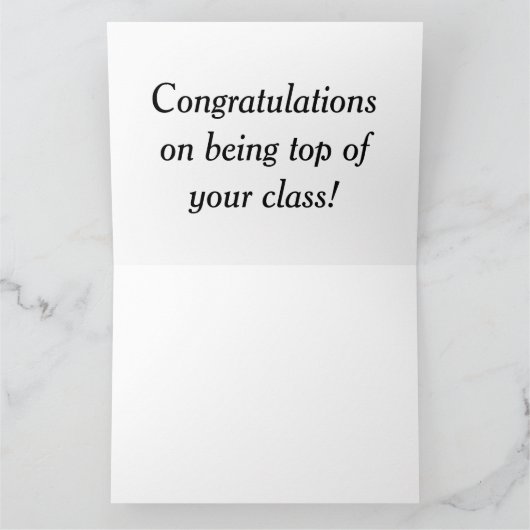 Gefeliciteerd met je beste klas! kaart (Binnen)