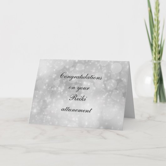 Gefeliciteerd met je bezoek aan Reiki Kaart (Voorkant)