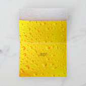 Gefeliciteerd met je bierdag - Personaliseer leeft Kaart (Binnen)