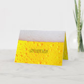 Gefeliciteerd met je bierdag - Personaliseer leeft Kaart (Voorkant)