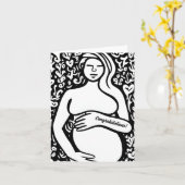 Gefeliciteerd met je bom! Kaart (Gele Bloem)