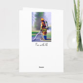 Gefeliciteerd met je brandweercarrière kaart (Achterkant)