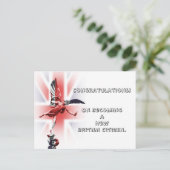 Gefeliciteerd met je Britse nationaliteit! Briefkaart (Staand voorkant)